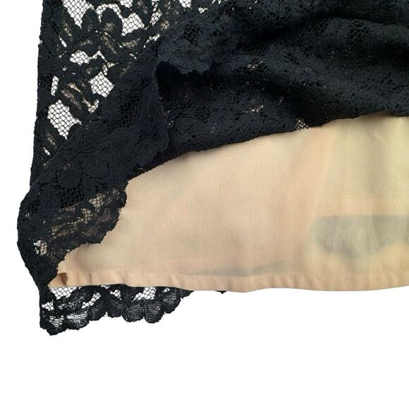 Banana Republic Women Lace Dress Sz 2 Black High Neck Sleeveless Classic Evening - Picture 9 of 16